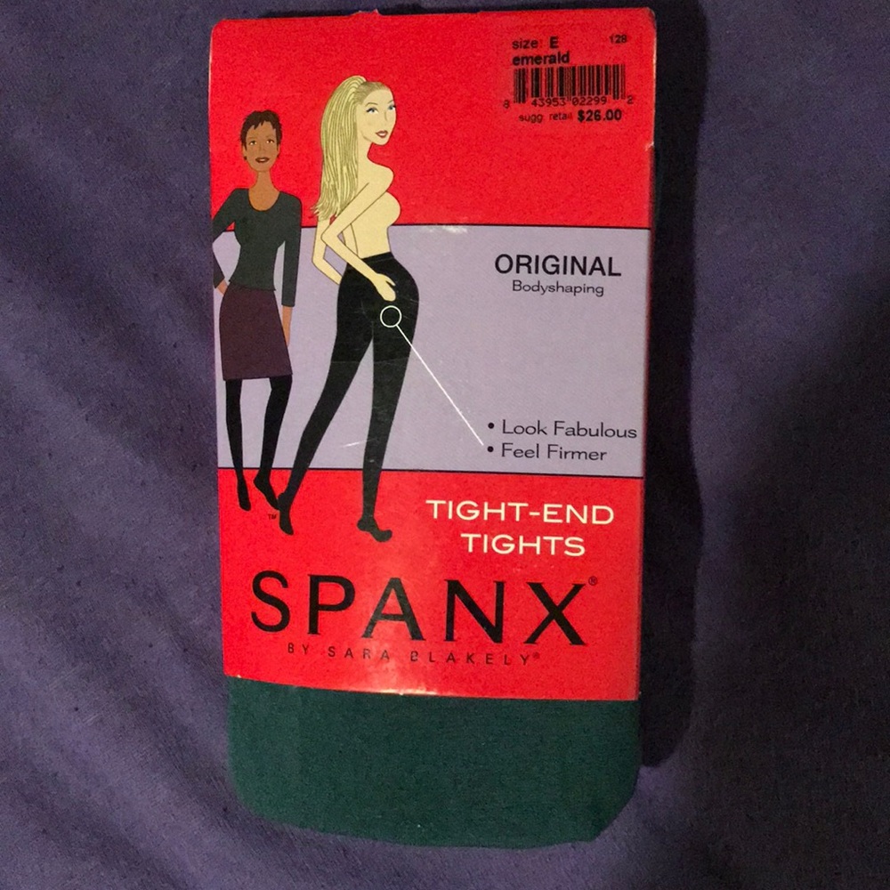 Spanx Tights in Emerald Size E